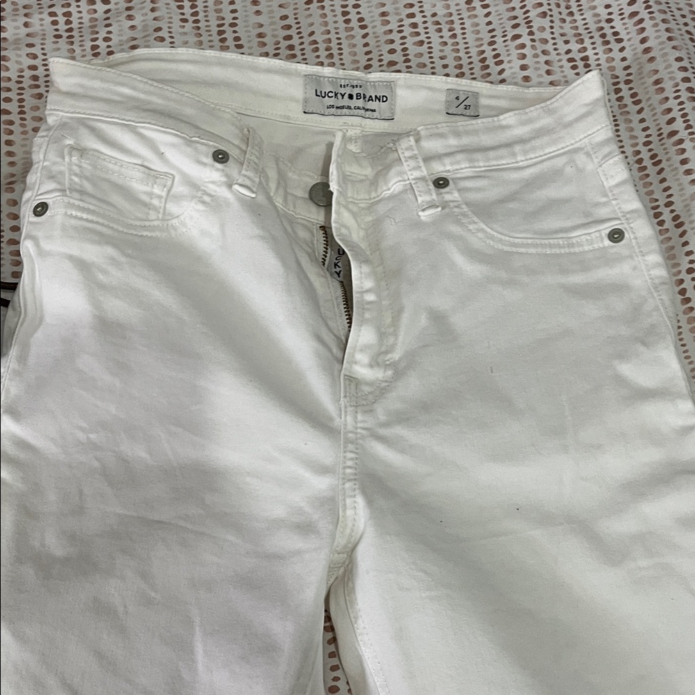 Lucky Brand Crisp White Denim Pants